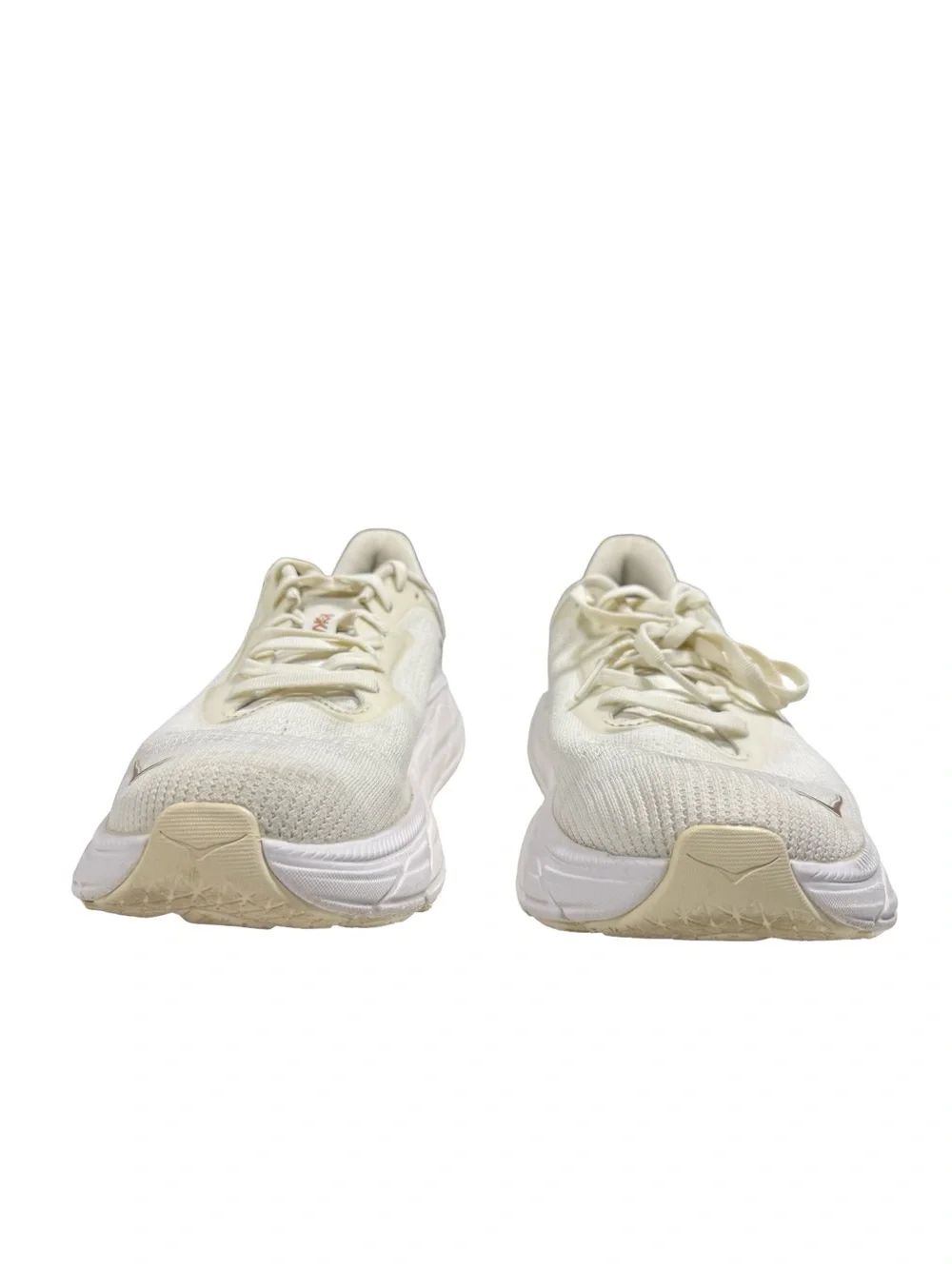 HOKA Arahi 7 Womens 10 B Blanc Rose Gold Running Shoes 1147851 BSG Sneakers